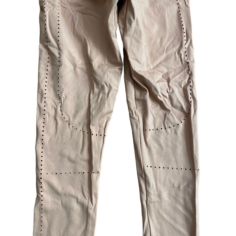 Gymshark XS Leggings Workout Activewear Eyelet Blush Pink Nude - Picture 10 of 12